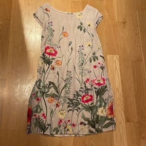 Lungo L’Arno made in Italy Linen Floral dress
